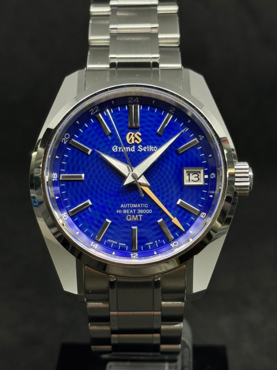 Pre Owned Grand Seiko Heritage Collection 2022 U.S. Limited Edition (500pcs) Hi-Beat 36000 GMT 44GS 'Blue Peacock' SBGJ261 SBGJ261G