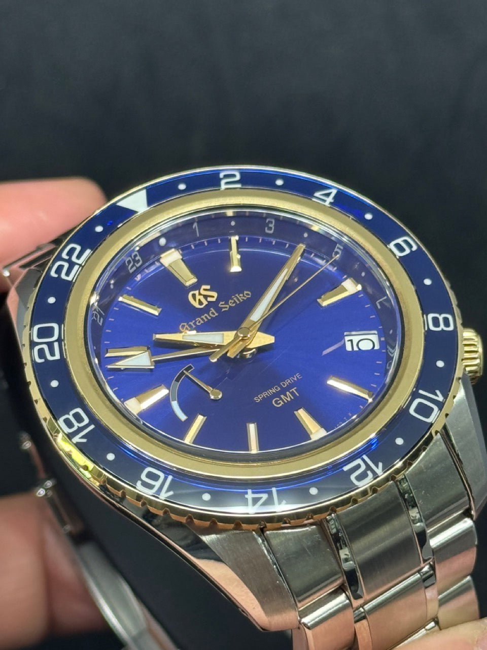 Pre Owned Grand Seiko Sport Collection 18K Gold Spring Drive GMT SBGE248 SBGE248G