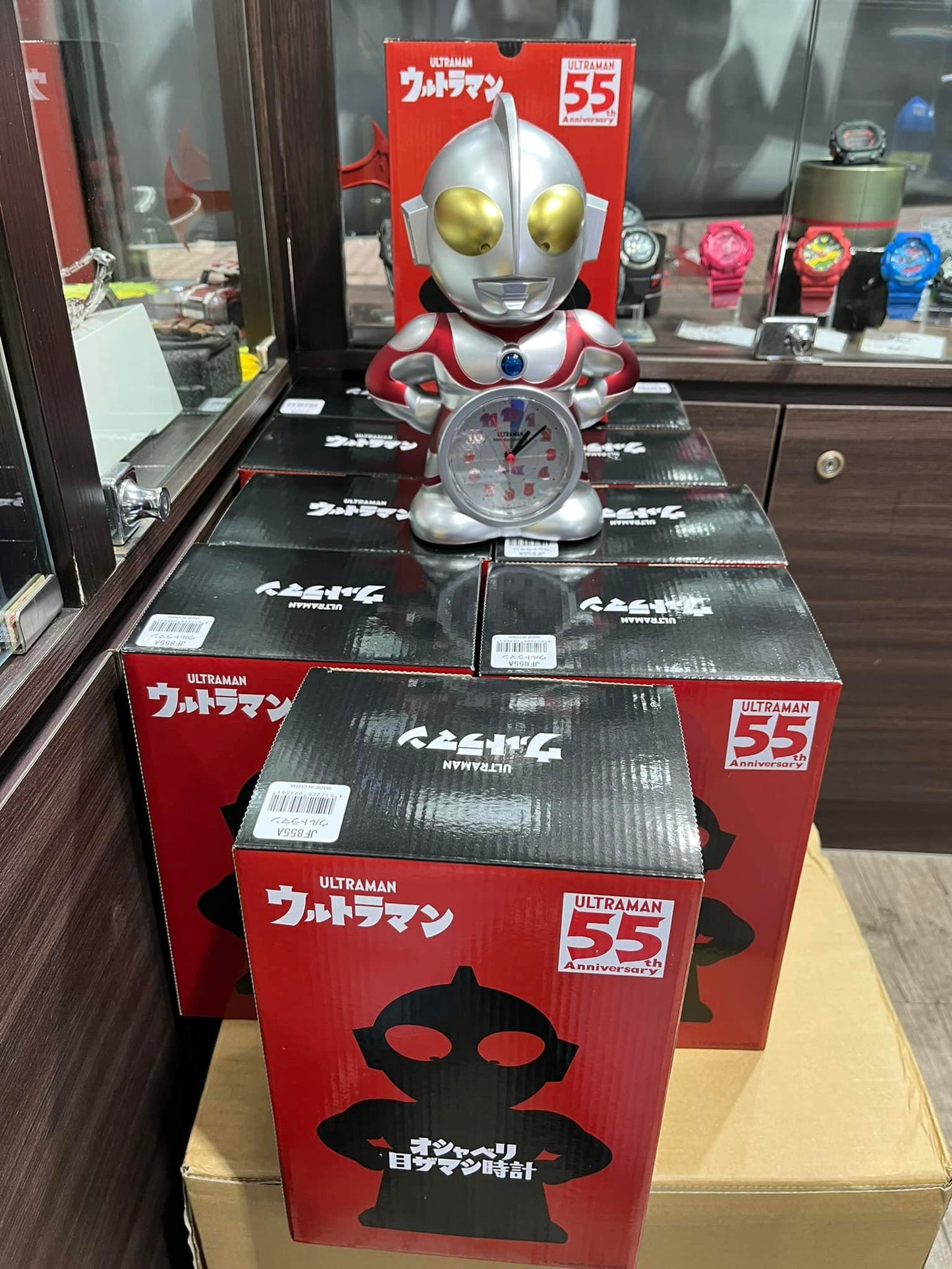 Ultraman Alarm Clock 55th Anniversary Silver Metallic Limited JF855A