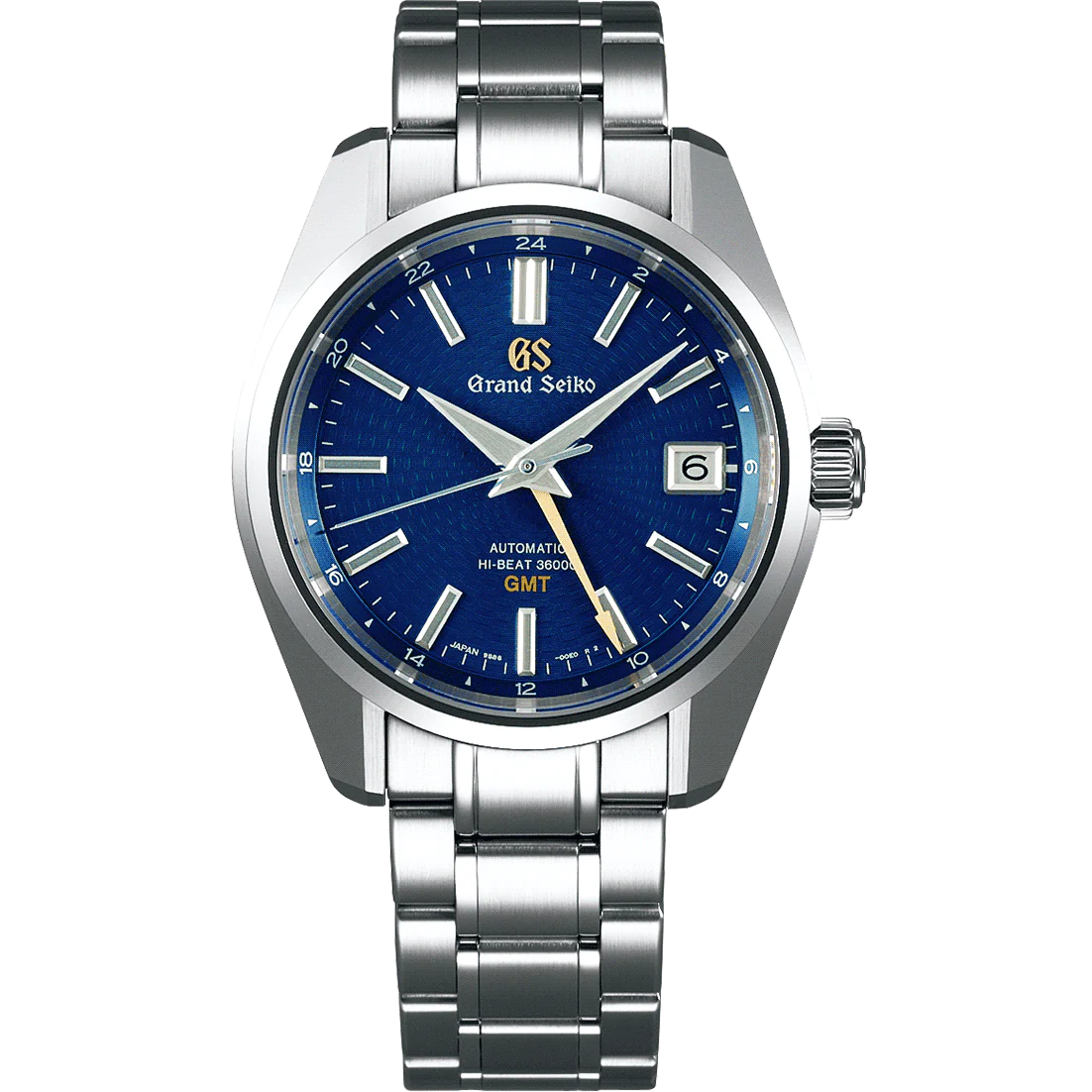 Pre Owned Grand Seiko Heritage Collection 2022 U.S. Limited Edition (500pcs) Hi-Beat 36000 GMT 44GS 'Blue Peacock' SBGJ261 SBGJ261G