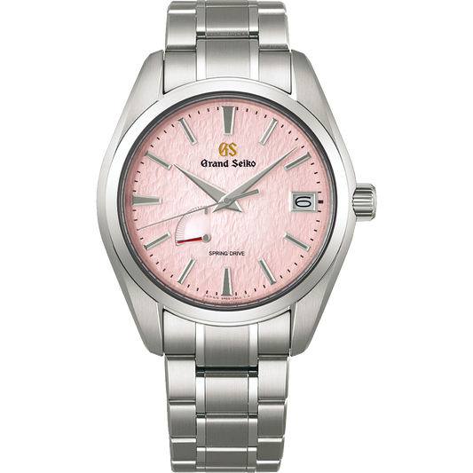 Brand New Grand Seiko Heritage Collection Spring Drive 20th Anniversary Limited Edition (1500pcs) 'Pink Snowflake' Titanium SBGA497 SBGA497G